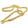 arrawana77 Necklace Jewelry Chain Gold 22k 23k 24k Thai Baht Yellow Gold Plated Link Necklace 26 Inch, 60 Grams, 6 MM for Buddha Pendant, The Look & Feel of Solid Gold