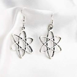 FUSTMW Atomic Science Symbol Keychain Never Trust an Atom They Make Up Everything Chemistry Scientist Physicist Chemist Teacher Gift Science Lovers Jewelry Gift