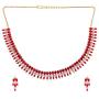 Efulgenz Indian Bollywood Gold Plated Crystal Rhinestone CZ Wedding Bridal Choker Necklace Earring Jewellery Set