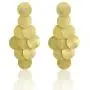 Moregone 18k Gold-Plated-Copper Drop Earrings For Women Girls Prom Birthday Party Gift Fashion Jewelry