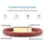 Fathers Day Gift USB Leather Charging Bracelets Portable Braided Wrist Band Bracelet Cable Data Charger Cord for iPhone(Gold Metal+ Brown Leather) Fathers Day Gift USB Leather Charging Bracelets Portable Braided Wrist Band Bracelet Cable Data Charger Cord for iPhone(Gold Metal+ Brown Leather)