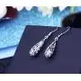 18k Gold Plate 925 Sterling Silver Vintage Filigree Dangle Earrings for Women 18k Gold Plate 925 Sterling Silver Vintage Filigree Dangle Earrings for Women