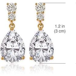 A+O Bridesmaid Earrings Gift, Drop Earrings in Silver, Gold, Rose Gold