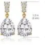 A+O Bridesmaid Earrings Gift, Drop Earrings in Silver, Gold, Rose Gold