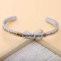 SEIRAA Labyrinth Movie Quote Bracelet How You Turn My World You Precious Thing Cuff Bangle Labyrinth Jewelry