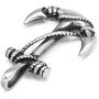 GUNGNEER Nautical Rope And Anchor Necklace Stainless Steel Pendant Keel Chain USN Navy Jewelry Accessory Men Women