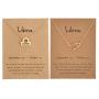 Highven 2Pcs Zodiac Necklace 12 Constellation Necklace CZ Astrology Astrology Zodiac Star Necklace Birthday Gifts for Women Girl