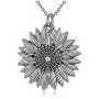 Sterling Silver Sunflower Locket Necklace You Are My Sunshine Engraved Pendant Necklaces Anniversary Jewelry for Her Sterling Silver Sunflower Locket Necklace You Are My Sunshine Engraved Pendant Necklaces Anniversary Jewelry for Her