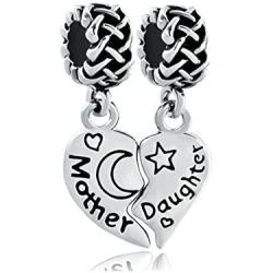 Lifequeen Heart Love Mom Mother Daughter Son Sister Aunt Niece Grandmother Granddaughter Charms Bracelets