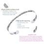 RENYILIN Creative Cuff Bracelet, Zodiac Bracelet, Inspirational Stainless Steel Bracelet for Men and Women