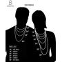 Boys & Mens Gold Chain Shark Tooth Necklace | Barzel 18K Gold Plated Flat Mariner / Marina Chain Necklace 3MM With Shark Tooth Pendant For Mens, Boys, Ladies & Girls - Made In Brazil