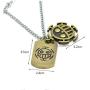 KOGNGU One Piece Trafalgar Law Necklace Chain Pendant Anime Cosplay (Metal Chain & Bronze)