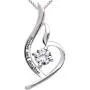 ALOV Jewelry Sterling Silver Mother and Daughter Cubic Zirconia Pendant Necklace ALOV Jewelry Sterling Silver Mother and Daughter Cubic Zirconia Pendant Necklace