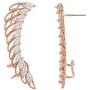 Shaze Earring for Women Gold Coloured Plated Marquese Angel Wing Earring for Womens & Girls Wedding Gift set