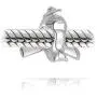 Aircraft Flight Pilot Travel Airplane Charm Bead For Women For Teen Fits European Bracelet .925 Sterling Silver