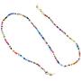 KELITCH Eyeglass Chains for Mask Rainbow Chains Necklace for Women Boho Jewelry Letter Choker Fashion Collares Necklaces Sunglass Chains