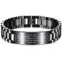 MeMeDIY to My Son Love from MOM and DAD Courage Inspirational Bracelets Personalized Graduation Gifts for Teenage Boys Stainless Steel Adjustable Wristband Birthday Gift MeMeDIY to My Son Love from MOM and DAD Courage Inspirational Bracelets Personalized Graduation Gifts for Teenage Boys Stainless Steel Adjustable Wristband Birthday Gift