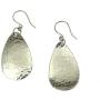 Small Hammered Aluminum Silver-tone Tear Drop Earrings By John S Brana Handmade Jewelry Hypoallergenic