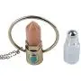 Womens Necklace with Essential Oil Roller Ball Bottle and Chakra Healing Stone Pendant Peach Aventurine Costume Jewelry Boho Style Long Necklace Unique Fashion Great Gift
