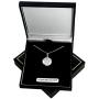 Sterling Silver St Christopher Pendant with 18'' Silver Chain and Gift Box