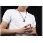 Feraco Anchor Necklace for Men Vintage Navy Nautical Pirate Pendant Stainless Steel Anchor Chain Necklace, 21.6 inch