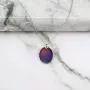 Ms.Iconic 17x22MM Oval Disc Rainbow Mood Charm Color Change Necklace Color Changing Jewelry Bridesmaid Wedding Gift for Her
