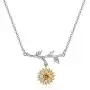 Iefil Sunflower Necklace for Women Girls, You are My Sunshine Sunflower Necklace Sunflower Heart Necklace Dainty Sunflower Pendant Sunflower Jewelry Gifts for Women Girls Iefil Sunflower Necklace for Women Girls, You are My Sunshine Sunflower Necklace Sunflower Heart Necklace Dainty Sunflower Pendant Sunflower Jewelry Gifts for Women Girls