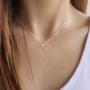 MONOZO Cross Necklace for Women, 14k Gold Filled Dainty Cross Pendant Necklace Simple Layered Choker Necklace Sideway Cross Necklaces Jewelry Gifts for Women Birthday Mothers Day