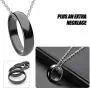 Hematite Ring for Women Men Unisex And 1Pcs Necklace, Natural Black Magnetic Hematite Stone Ring Anxiety Balance Root Chakra Kit ,absorbs Negative Energy Jewelry Gifts Size 6-11 Hematite Ring for Women Men Unisex And 1Pcs Necklace, Natural Black Magnetic Hematite Stone Ring Anxiety Balance Root Chakra Kit ,absorbs Negative Energy Jewelry Gifts Size 6-11