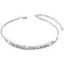 Sterling Silver Engraved Inspirational Adjustable Bracelet “She Believed She Could So She Did” Gift for Her, Women, Friendship (Style 1 White Gold Plated)