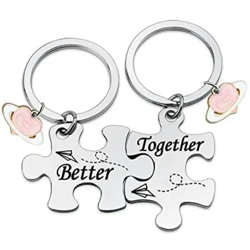 HN HNHB Better Together Couple Keychain Lover Long Distance Relationship Gift Energetic Warm Heart Jewelry Gifts HN HNHB Better Together Couple Keychain Lover Long Distance Relationship Gift Energetic Warm Heart Jewelry Gifts