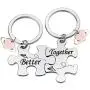 HN HNHB Better Together Couple Keychain Lover Long Distance Relationship Gift Energetic Warm Heart Jewelry Gifts HN HNHB Better Together Couple Keychain Lover Long Distance Relationship Gift Energetic Warm Heart Jewelry Gifts