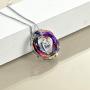 TOUPOP s925 Sterling Silver I Love You Mom Love Heart Best Mom Pendant Necklace Crystal Jewelry Gifts for Women Mom Mother Grandma Nana Wife Birthday Mothers Day