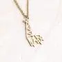 La Menagerie Giraffe Gold Origami Jewelry & Gold Geometric Necklace – 18 Karat Plated Gold Necklace & Giraffe Necklaces for Women – Giraffe Necklace for Girls & Origami Necklace La Menagerie Giraffe Gold Origami Jewelry & Gold Geometric Necklace – 18 Karat Plated Gold Necklace & Giraffe Necklaces for Women – Giraffe Necklace for Girls & Origami Necklace