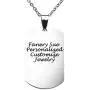 Fanery Sue Personalized Custom Message Engraved Stainless Steel Necklace Military Small Dog Tag Pendant w/24 inch Chain,Jewelry Box,Keyring(Silver) Fanery Sue Personalized Custom Message Engraved Stainless Steel Necklace Military Small Dog Tag Pendant w/24 inch Chain,Jewelry Box,Keyring(Silver)