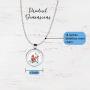 Lola Bella Gifts Cardinals Appear When Angels are Near Circular Medallion Memorial Necklace with Red Feathered Soul Poem Card Box Grief Sympathy Gift