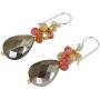 NOVICA Quartz Silver Plated Beaded Hook Earrings Spring Garden