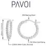 PAVOI 14K Gold Plated 925 Sterling Silver Post Cubic Zirconia Hoop Earrings PAVOI 14K Gold Plated 925 Sterling Silver Post Cubic Zirconia Hoop Earrings
