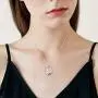 YFN Mountain Necklace Sterling Silver Mountain Range Ocean Wave Pendant Necklace Nature Jewelry Gift for Skiers, Hikers, Campers, Climbers,Nature Lovers and Ocean Lovers.