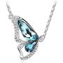 HAPPYLE Elegant Luxury Austrian Rhinestone Crystal Necklace and Earrings Jewelry Set Gifts Womens Wedding Bridal Necklace Dangle Earrings Set