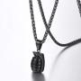U7 Men Personalized Punk Necklace Jewelry Stainless Steel 18K Gold Plated Rock Army Style Cool Pendant with, Chain 22''