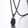 U7 Men Personalized Punk Necklace Jewelry Stainless Steel 18K Gold Plated Rock Army Style Cool Pendant with, Chain 22'' U7 Men Personalized Punk Necklace Jewelry Stainless Steel 18K Gold Plated Rock Army Style Cool Pendant with, Chain 22''