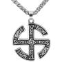 GuoShuang Kolovrat Knot Amulet Slavs Stainless Steel Pendant Necklace