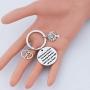 BAUNA Unbiological Sister Gifts Key Chain Best Friend Jewelry for Unbiological Soul Sister BFF You Have Been a Blessing from The Start