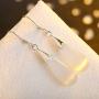 XYIYI Women Water Droplets Cat Eye Stone Dangle Earrings Teardrop Jewelry Earring for Ladies