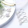 Fansilver Sterling Silver Pearl Drop Earrings For Women 6MM 7MM 8MM Freshwater Cultured Pearl Dangle Earrings Elegant Pearl Leverback Earrings Wedding Jewelry