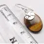 SilverStarJewel Natural Tigers Eye Earrings 1.4'' 4.5 Grams 0.925 Solid Silver New Stone SilverStarJewel Natural Tigers Eye Earrings 1.4'' 4.5 Grams 0.925 Solid Silver New Stone
