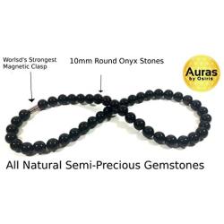 Auras by Osiris Beaded Necklaces for Men Healing Crystal Protection Stone Mens Necklaces Handmade in USA by Master Shaman