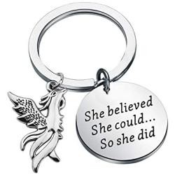 SEIRAA Inspirational Phoenix Bracelet She Belived She Could So She Did Phoenix Bird Jewelry