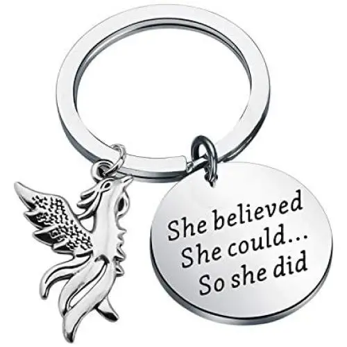 SEIRAA Inspirational Phoenix Bracelet She Belived She Could So She Did Phoenix Bird Jewelry SEIRAA Inspirational Phoenix Bracelet She Belived She Could So She Did Phoenix Bird Jewelry